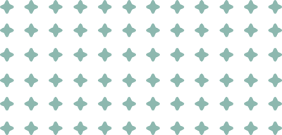 Teal four-point star pattern on black